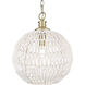 Florence 1 Light 14 inch Brushed Champagne Bronze Pendant Ceiling Light
